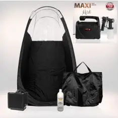 Spray tan startsæt - MaxiMist EVO Elite - m/ Elite spraygun, telt & udsugning
