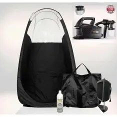 Spray tan startpakke med Maskine, TNT spraygun, telt & udsugning.