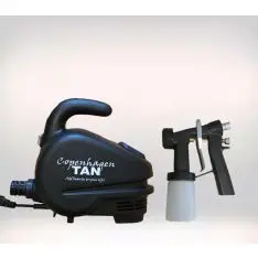 Lydsvag spray tan maskine.