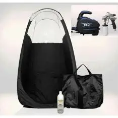 Starts&aelig;t med spraytan maskine, Pro spraygun & telt.